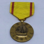 MILITARIA - Medalha da Marinha Americana de serviços prestados na China (18)