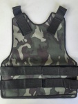 MILITARIA - Capa de colete camuflada da POLÍCIA DA AERONÁUTICA em tons de verde oliva.