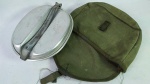 MILITARIA - Marmita com bolsa de lona - Exército Brasileiro.