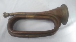 Militaria - Antigo bugle (Corneta ou Cornetim) da 7th Army Cavalry Regiment, famosa pelo General Kuster. Mede aproximadamente 29 cm.