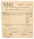 Colecionismo/Revolução de 1932 - Rara requisição a Intendenciado M.M.D.C, solicitando 50 almoços para o Batalhão Campos Salles, com o detalhe de solicitar a farinha correspondente. Batalhão aquartelado no Arouche. Datado de 22 de Setembro (provável) de 1932. O documento foi escrito a lápis, mas se encontra legível e em bom estado de conservação. O documento mede 18,7 cm X 17,0 cm.