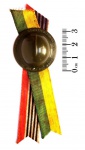 Militaria - Broche com o Capacete da revolução de 1932. Capacete manufaturado em plástico. Broche comemorativo. Peça em muito bom estado de conservação. O capacete plástico mede 3,2 cm de diâmetro.