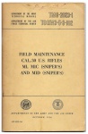 Militaria - Manual de manutenção do famoso fuzil Garand .30, da Segunda Guerra Mundial, incluindo as versões sniper`s. Manual americano de 1956. Material em excelente estado de conservação e plenamente utilizável. O manual mede 15,0 cm X 23,2 cm e 116 páginas, sem contar as capas.