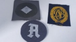 MILITARIA - Lote com 03 Bordados do Exército Alemão - (22)