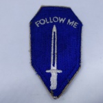 MILITARIA - Bordado original do Exército Americano - FOLLOW ME - Segunda Guerra Mundial (51)