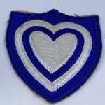MILITARIA - Bordado original do Exército Americano - US Army WWII 24th Corps Shoulder Insignia Embroidered Patch - Segunda Guerra Mundial (56)