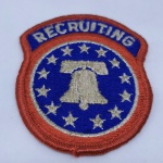 MILITARIA - Bordado original do Exército Americano - RECRUITING - Segunda Guerra Mundial (68)