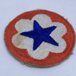 MILITARIA - Bordado original do Exército Americano - ARMY SERVICE FORCES - Segunda Guerra Mundial (70)