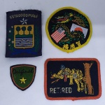 (08) Lote com 04 Patches / Bordados Diversos