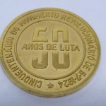 Medalha Comemorativa ao Cinquentenário do Movimento Revolucionário de 5-7-1924 - Revolução de 1924 - 50 anos de luta.