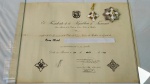 Maravilhosa Placa Esmaltada e Medalha de Pescoço com o respectivo Diploma do Presidente da República do Panamá, de Gran Oficial da Ordem de Vasco Nunez de Balboa, concedida a Autoridade Brasileira, cujo nome será revelado somente ao vencedor do lote.