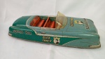Brinquedo antigo de lata - Lindo e grande Carro do Dick Tracy - Fabricado pela Marx Toys. Mede 51cm de comprimento. Falta a sirene frontal. Fabricado nos Estados Unidos