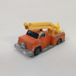 Brinquedo antigo Matchbox Inbrima fabricado no Brasil Snorkel Fire Engine - Caminhão de bombeiro. Consta data de 1977. Desgastes do tempo