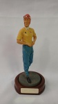 Tazio Nuvolari - Lindo boneco ou action figure do piloto Tazio Nuvolari - Famoso piloto de corridas de carro do início do século XX. Mede aprox. 22cm com base e 18cm do pé a cabeça. Fabricado pela The Art of Sport na Inglaterra