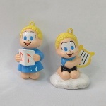 Turma da Mônica - 2 Lindos ornamentos de árvore de Natal com tema do personagem Anjinho. Não sei informar o fabricante. Medem aproximadamente 7,5cm de comprimento