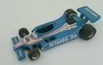 Miniatura Yaxon Racing Team Ligier – Jacques Laffite – `made in Italy`– escala 1:43 - miniatura manuseada sem embalagem – no estado.  