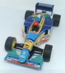 Miniatura Vintage Hornby Hobbies Ltd– autorama - F1 - Benetton Renault – #8 - `made in England` – escala 1:32 – sem teste de funcionalidade – sem embalagem – 