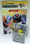 Miniatura Capacete Maxi Biaggi  1995  Coleção os Melhores Capacetes Moto GP  escala 1:5 - item de coleção não manuseado  acompanha fascículo