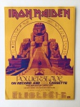 COLECIONISMO - Belíssimo anúncio de lançamento do disco Powerslave do IRON MAIDEN de 1984. Reprodução em alta qualidade no tamanho A4.