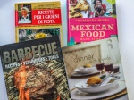 COLECIONISMO - Sensacional lote com quatro edições importadas e ilustradas sobre churrasco, cozinha italiana e mexicana.