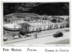 Colecionismo - Cartão postal fotográfico mostrando a piscina das Termas de Lindoia. Postal em muito bom estado de conservação. 