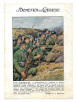 Militaria - Postal colorido italiano - tema da Primeira Guerra Mundial. Postal em muito bom estado de conservação, porém apresentando os amarelados e as marcas do tempo. Mede 11,7 cm X 16,5 CM.