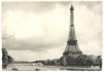 Colecionismo/cartão postal - Belo cartão postal da Torre Eiffel, em Paris. Cartão não circulado. O cartão mede 10,2 X 14,8 cm.