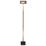 Séc. XX - Luminária italiana de piso. 184 cm. Peça sem uso, porém com oxidação nas hastes. 110 V. Necessita de troca da fiação.