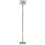Séc. XX - Luminária italiana de piso. 184 cm. Peça sem uso, porém com oxidação nas hastes. 110 V. Necessita de troca da fiação.