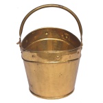 New Santander Milano. Made in Italy, Deposé. Balde em latão dourado. 30 x 33 cm.