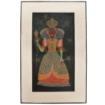 J. Oliveira Macaparana - Rainha de Maracatu. Óleo s/ tela. Ass. cid. 1971. Titulado cie. 90 x 60 cm.