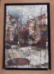 JOSÉ PAULO MOREIRA DA FONSECA (Rio de Janeiro, 1922 - 2004) - Paisagem. Óleo s/ madeira. Ass. e datado no verso, 1982. 15 x 10 cm.