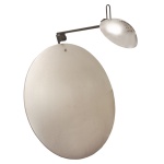 Made in Italy. Séc. XX - Luminária de parede redonda. 58 cm. Acompanha base de reposição. 110 V.