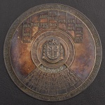 Medalha Comemorativa do Brasil, Pro São Paulo, Bronze Prateado, Diâmetro 61 mm, Flor de Cunho.