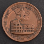Medalha Comemorativa do Vaticano, Papa Pio IX , Data 1860, Bronze, Flor de Cunho.