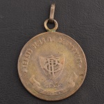 Medalha Esportiva, Tênnis Clube de Petrópolis, Torneio datado 1922, Bronze Prateado, Muito Bem Conservado