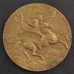 Medalha Comemorativa, Exposição Internacional da Indústria e Comércio, Torino / Itália 1911, Bronze, Muito Bem Conservada.