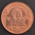 Medalha Comemorativa dos Estados Unidos da América, Série 1899, Bronze, Flor de Cunho.