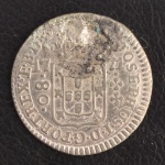 Moeda do Brasil, Colonial, " FALSA da Época ", Valor 80 Reis, Data 1771, 2º Tipo - SUBQ, Prata, Muito Bem Conservada.