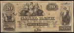 Cédula Particular Americana, Estados Confederados - New Orleans Canal Bank, Valor 20 Dollars, não Datada, Não Atestamos sua Autenticidade, Flor de Estampa.