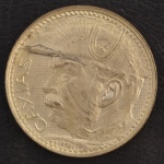 Moeda do Brasil, República, Valor 2000 Reis, Data 1935, Homenagem a Duque de Caxias, Prata, Peso 8 g, Diâmetro 26 mm, com o Brilho da Cunhagem - Flor de Cunho.