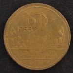 Moeda do Brasil, Valor 2 Cruzeiros, Data 1956, Bronze Alumínio, Brilho da Cunhagem - Soberba/FC