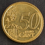 Moeda do VATICANO, Valor 50 Cents Euro, Data 2017, Bronze Alumínio, Brilho de Cunhagem, Flor de Cunho.