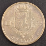 Moeda Estrangeira, BÉLGICA, Valor 100 Francos, Data 1951, Prata, Peso 18 g, Diâmetro 33 mm,  Soberba.