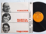 VINICIUS, MARÍLIA MEDALHA E TOQUINHO "Como Dizia o Poeta" LP 80's Br - MPB, Bossa, Samba.  SELO: RGE 303.0007 / USLP-1.381. ESTADO GERAL: EXCELENTE.