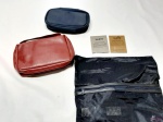Lote de necessaire e bolsa de cias aéreas para colecionador.
