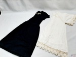 Lote de Vestidos Infantis. Composto por 1 vestido preto e outro cor palha. Peças em ótimo estado de conservação. Tam: 4 a 6 anos.