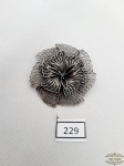 Broche Flor em Prata 925 Filigrana Contrastada. Medida   4,5 cm Diametro . Peso 12 Gramas