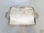 Bandeja Retangular em Prata 90 Wollf . Medidas 37 cm x 27 cm.