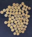 73 (Setenta e três) moedas diversas de cruzeiros